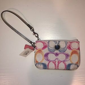 Mini Coach Multicolor Pochette / Wristlet